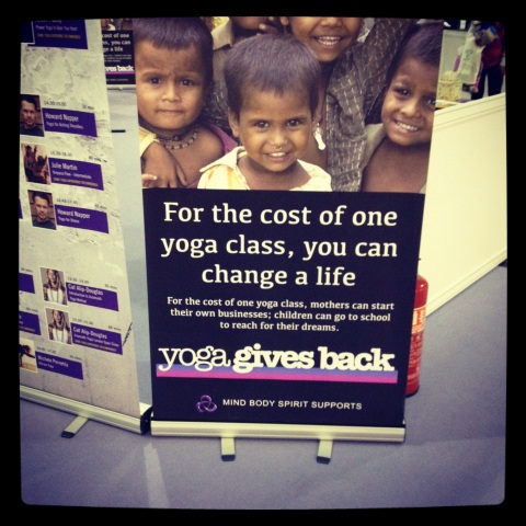 yoga gives back charity